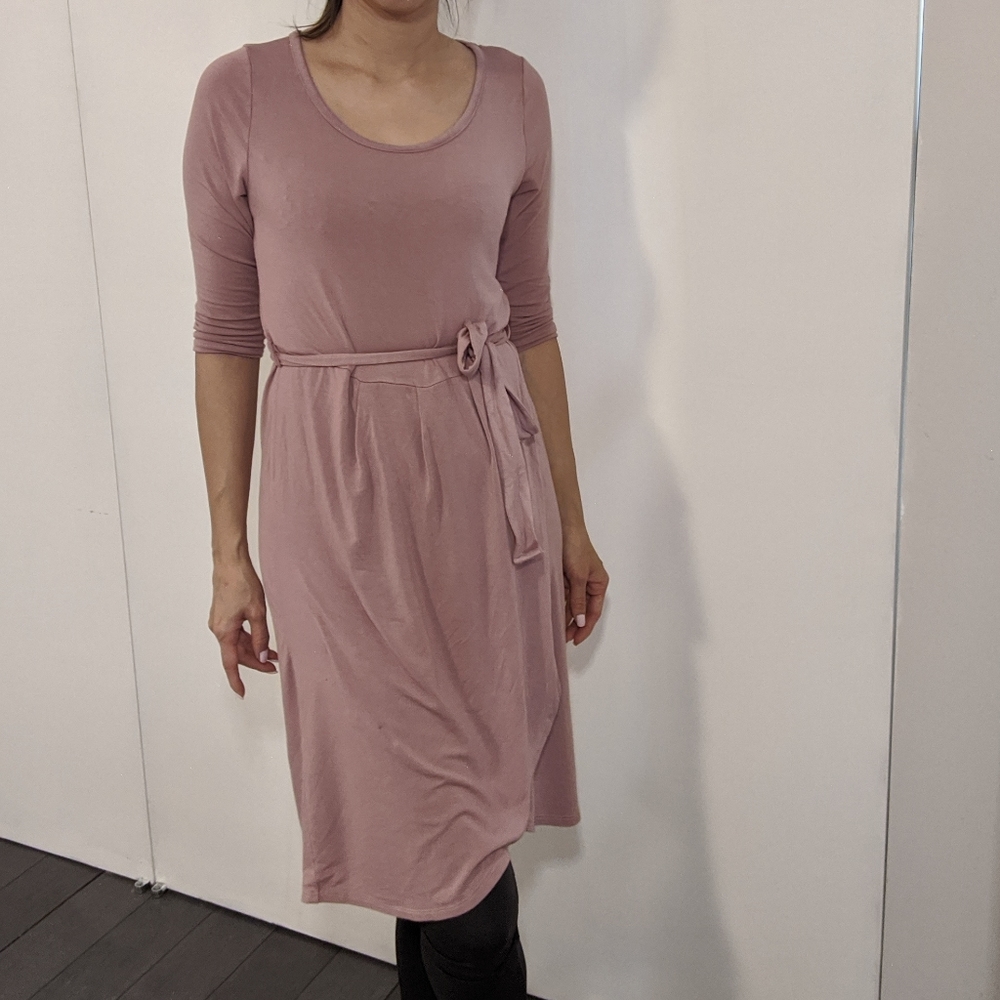 Ballerina pink cotton dress